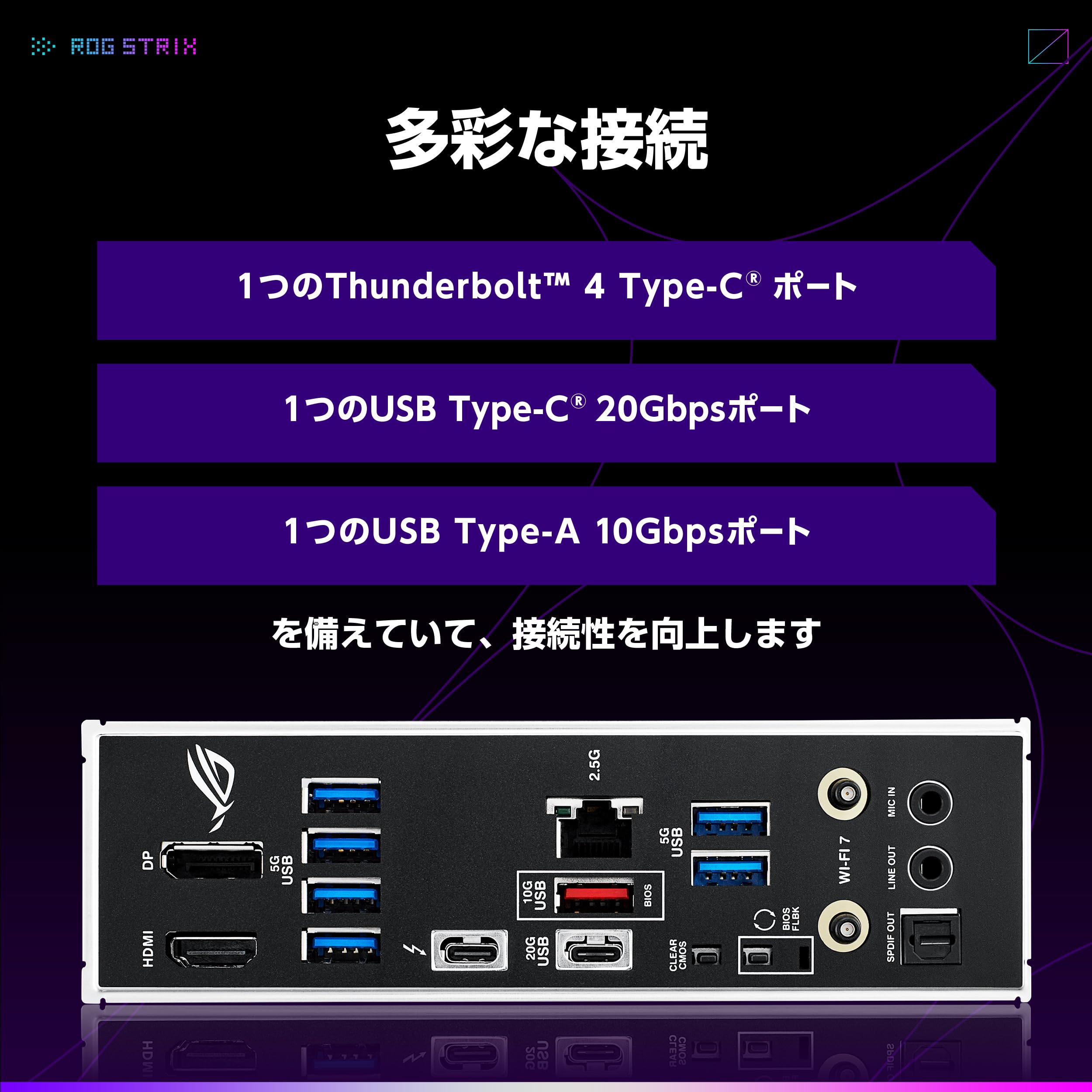 ROG STRIX B860-A GAMING WIFI 265KFセット ROG STRIX B860-A GAMING WIFI | ROG Strix | Gaming