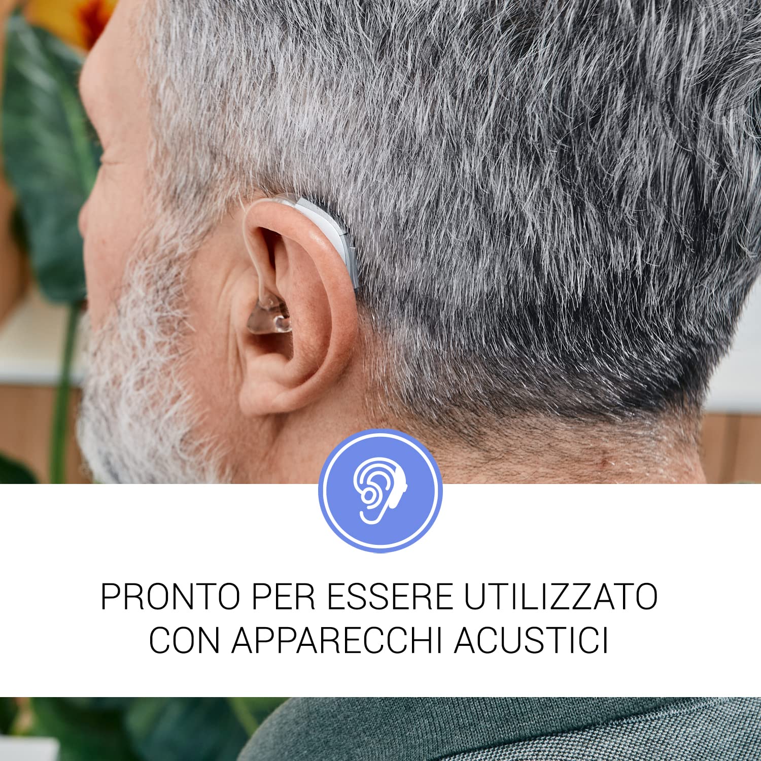 SPC Comfort Numbers 2 – Telefono fisso per anziani con tasti grandi, 3 memorie dirette con foto, volume molto alto, compatibile con apparecchi acustici, segnale luminoso, da tavolo o da parete