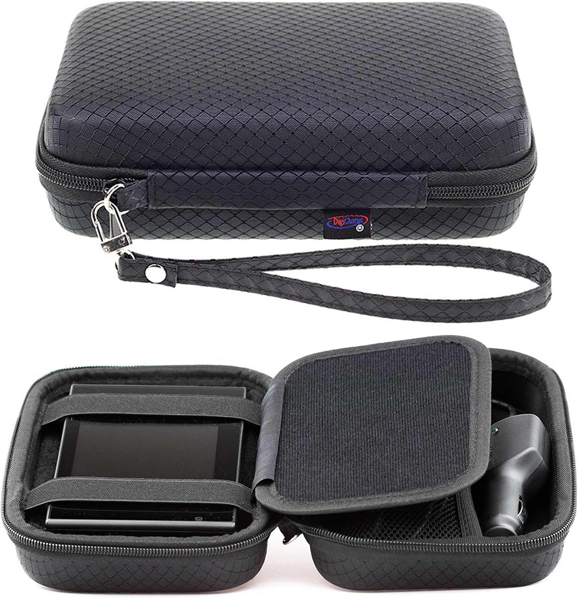 Digicharge Hard Carry Case For TomTom Go Classic 5'' 2nd Gen Lite Go Discover 5’’ Premium 5” Basic 5" Essential 5 Inch Go 5200 5100 520 510 51 Go Professional 5'' Tom Tom BV 5 Inch GPS Sat Nav