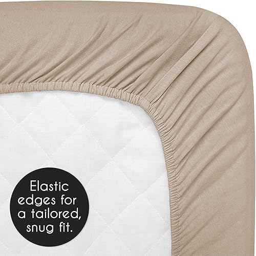 Miniatura 5 de Sweet Jojo Designs Sábana bajera ajustable para cuna de franela a cuadros azul y tostado para la colección de parches rústicos para bebé o niño