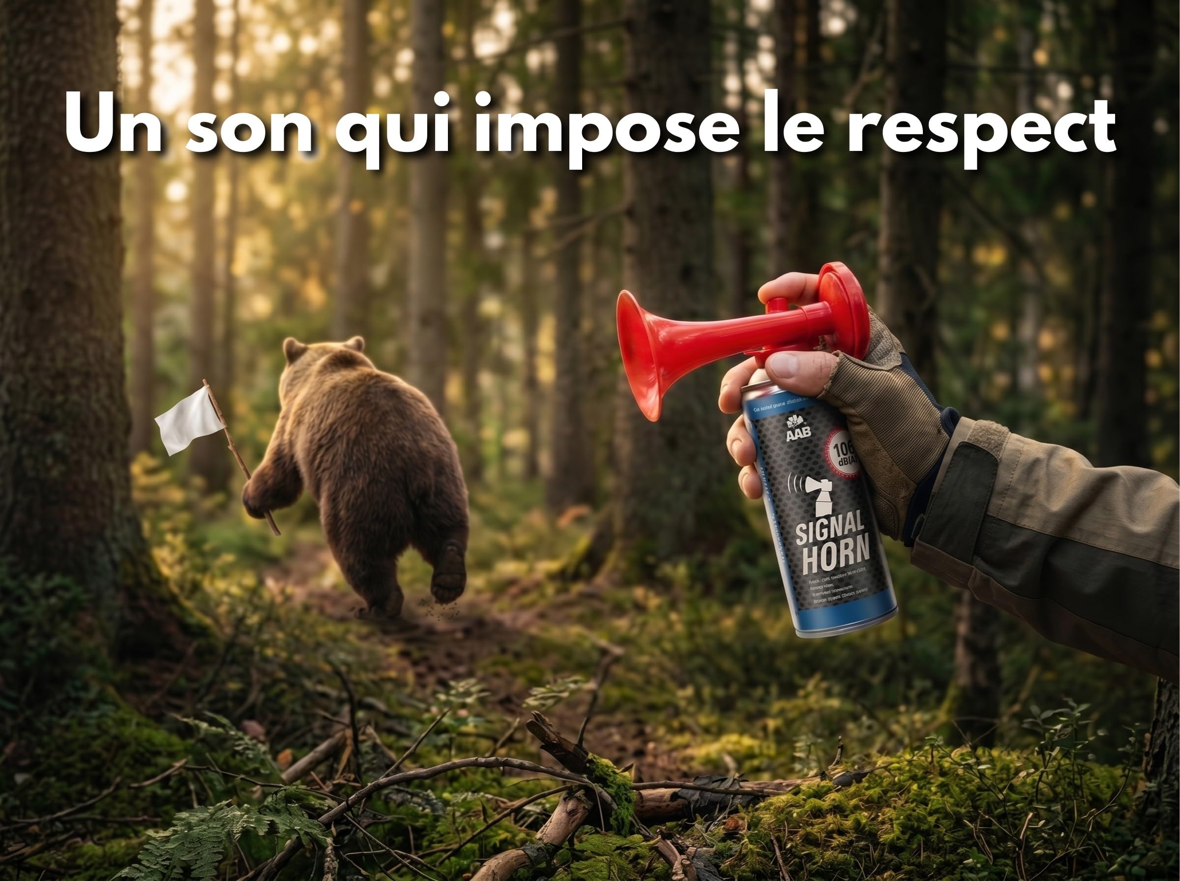 AABCOOLING 6X Signal Horn 106 DB(A) Ininflammable - Jusqu'à 120 Signaux, pour Euro 2024 Football Championnat, pour événements Sportifs, Klaxon a Air Comprimé, Klaxon Supporter, Corne de Supporter