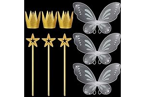 9 Pieces Girls Fairy Costume Set: Dress up for Any Occasion!