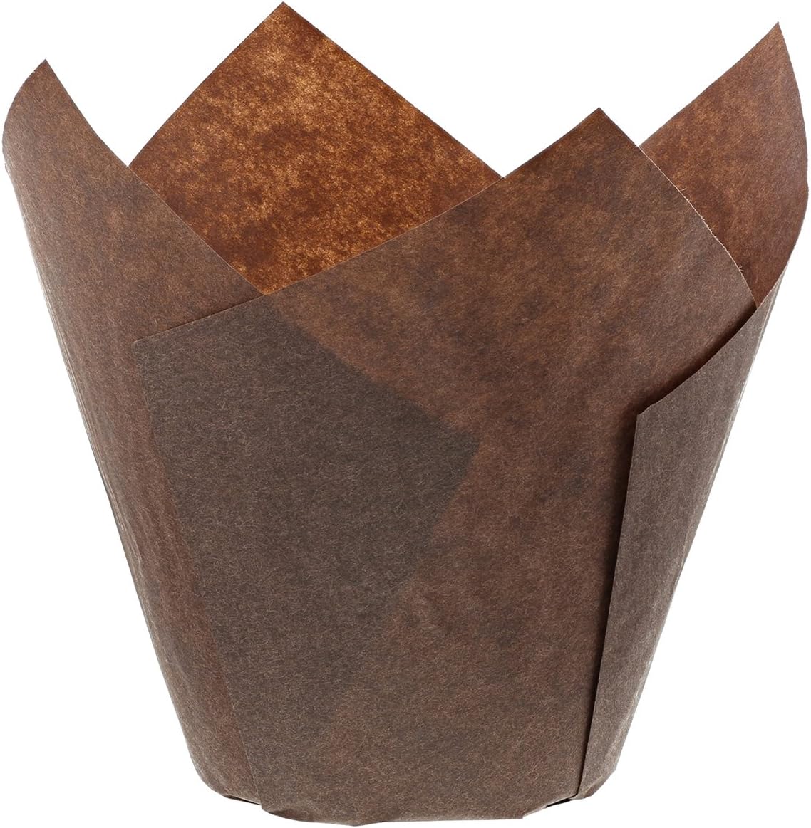 Brown Tulip Style Baking Cups, Small, Sleeve of 200