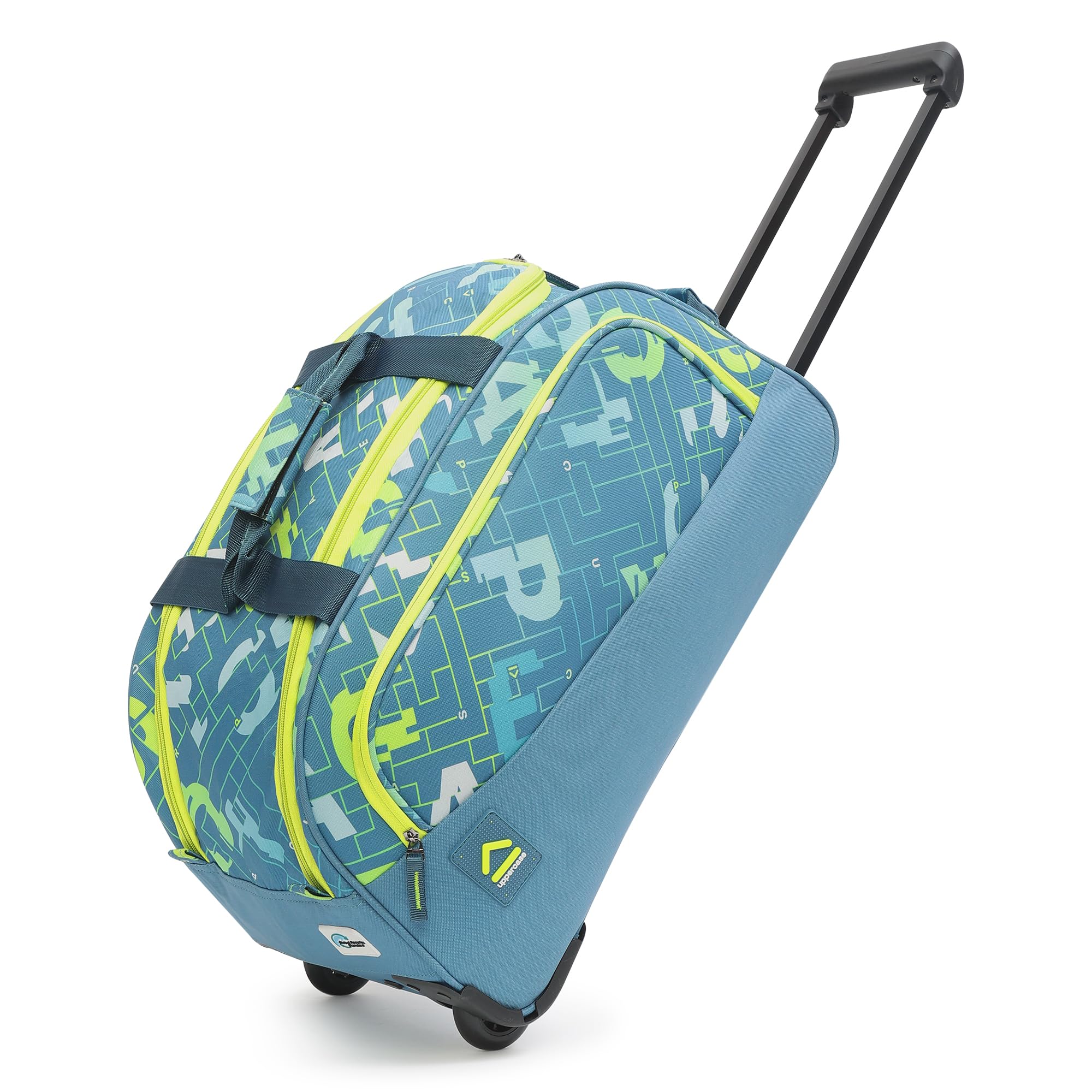 uppercase Grid 52 Duffle Trolley Bag| Quick Front Pocket Access| Spaci