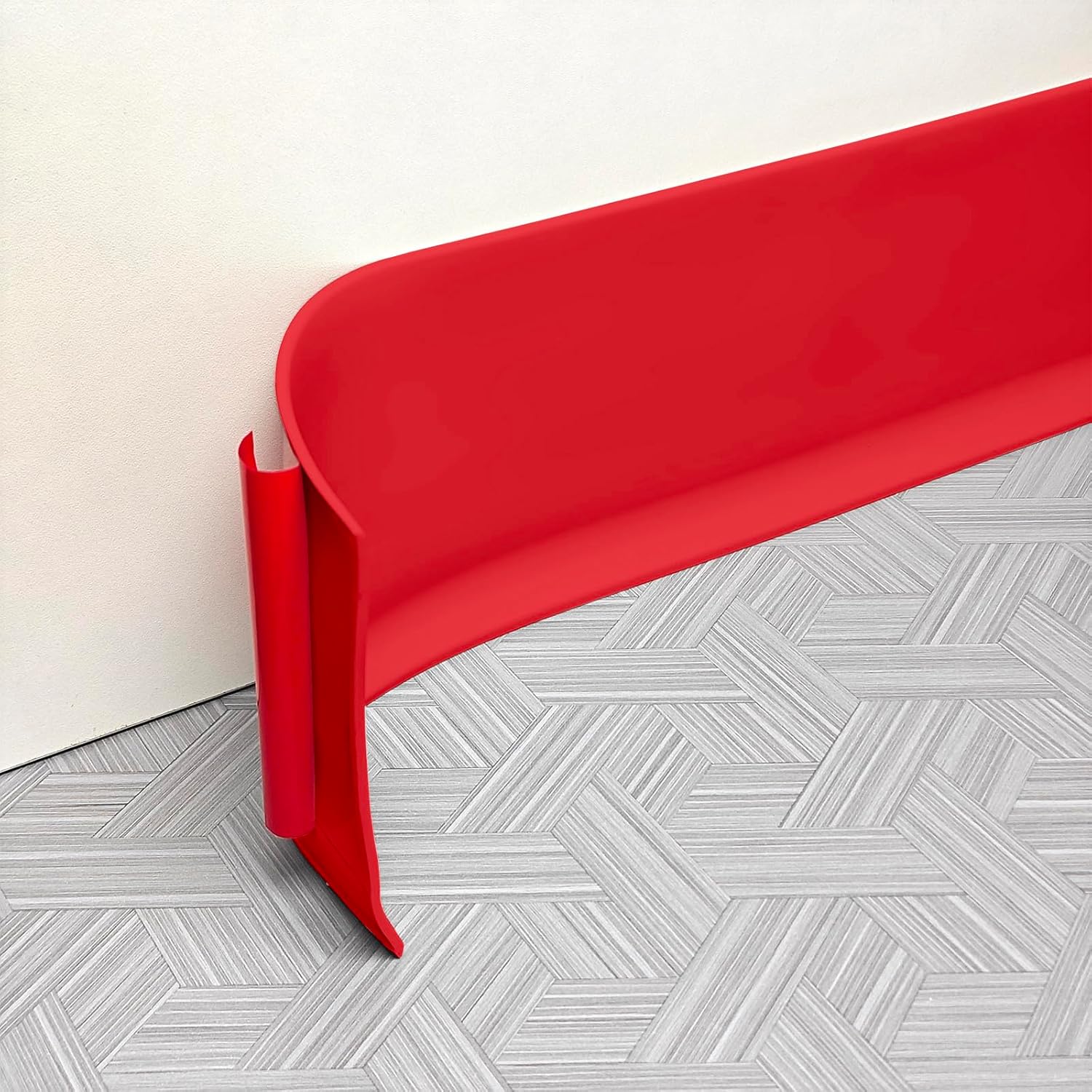 Red Flexible Baseboard Molding Trim, 4 Inch x 20 Feet Self-Adhesive Vinyl Wall Base Cove Base, Peel and Stick Rubber Wall Base Moulding Trim