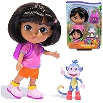 Dora l’Esploratrice, Bambola da 15,2 cm con Abiti, Zainetto e personaggio Boots, Giocattoli per Bambine e Bambini, 3+ Anni