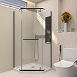 QUAWIP Neo-Angle Shower Doors,1/4