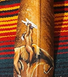 Hand Painted The End of Trail on Large Feather