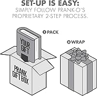 Vista 4 de Prank Pack, Caja de regalo de broma de barba de cerveza, envuelve tu regalo real de vacaciones en una divertida y auténtica caja de regalo de broma