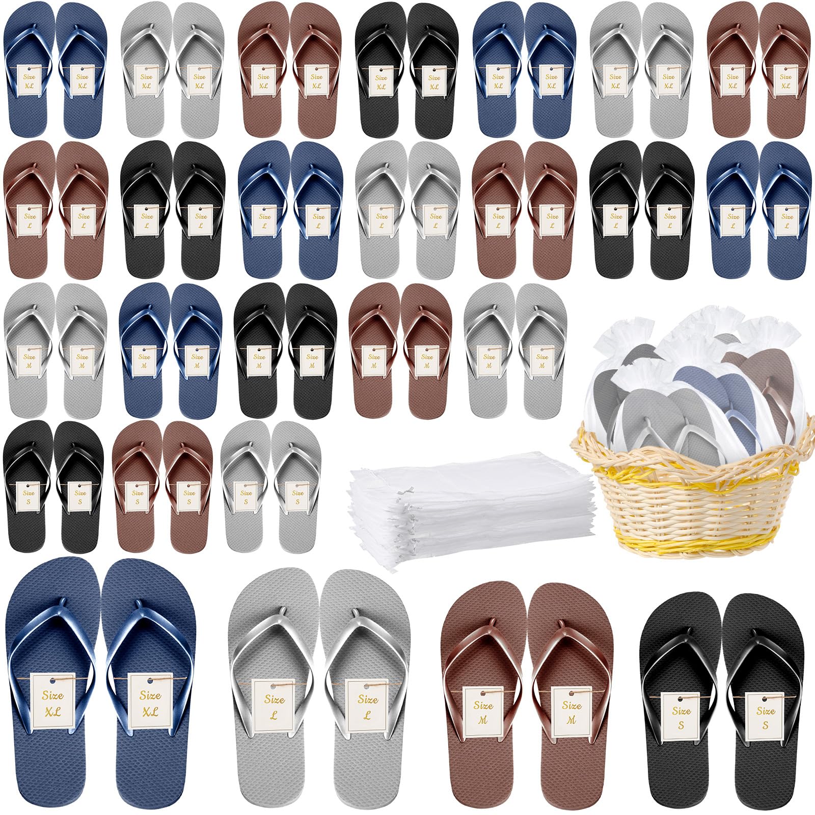 Unittype 24/48 Pairs Flip Flops Bulk