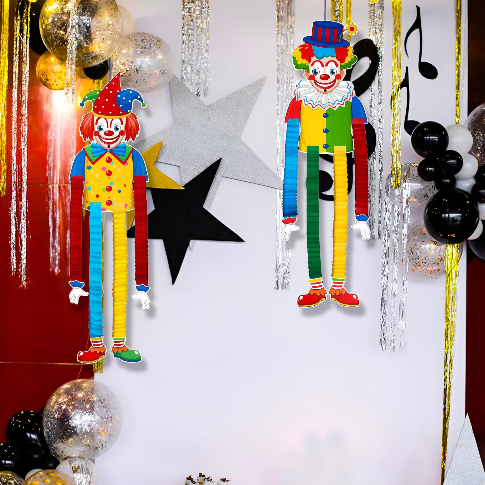 6 Decorazioni Da Tavolo 3D A Nido D’ape A Forma Di Clown Per Carnevale – Facili Da Montare, Riutilizzabili E Stabili, Perfette Per Feste A Tema E Compleanni
