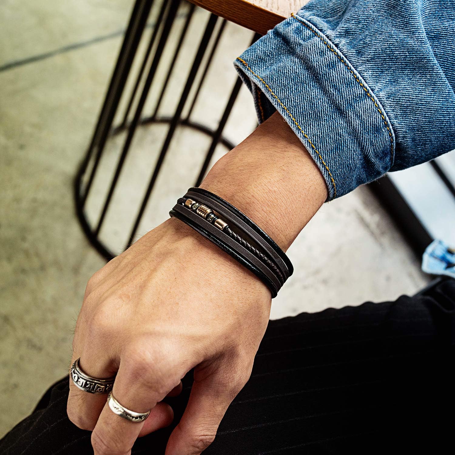 大好評です Brama ブレスレット メンズ レザー シンプル カラー 本革腕輪 多層 多連 編み おしゃれ 革 Sungaipenuhkota Go Id 大好評です Brama ブレスレット メンズ レザー シンプル カラー 本革腕輪 多層 多連 編み おしゃれ 革 Sungaipenuhkota Go Id