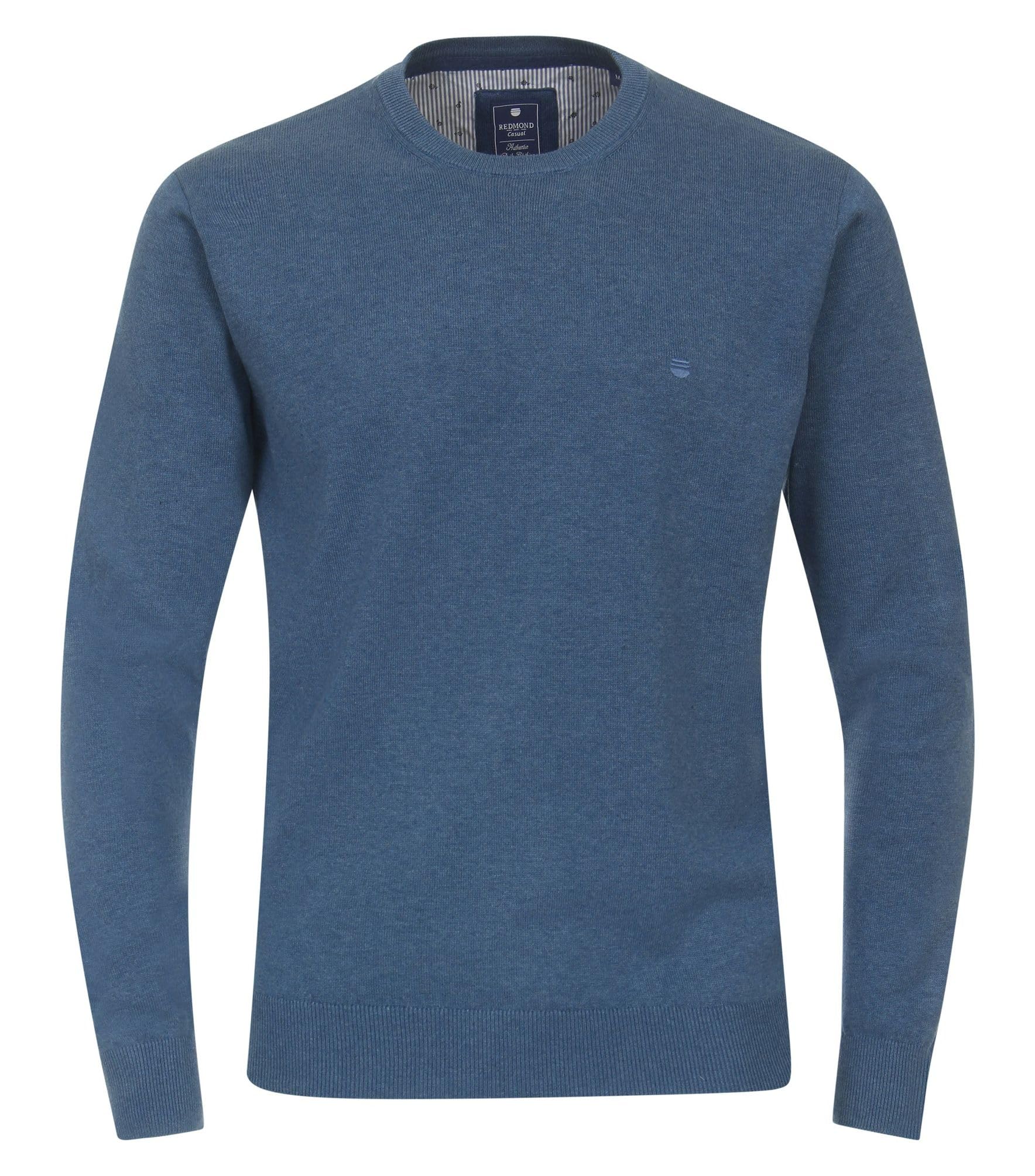 Redmond Pull Coton chiné, col Rond Grande Taille Homme Grande Taille Homme