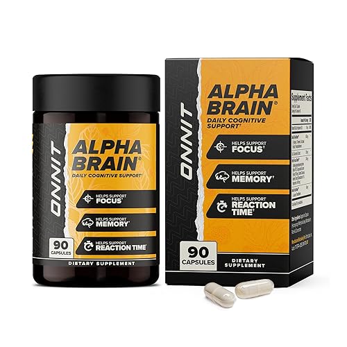 ONNIT Alpha Brain Nootropic Brain Supplement for Focus, Memory, Mental