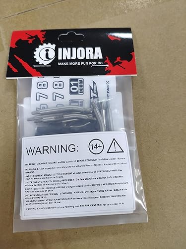 Miniatura 8 de INJORA Juego de eslabones de acero inoxidable de alta distancia para TRX4M piezas de actualización 118 RC Crawler Car