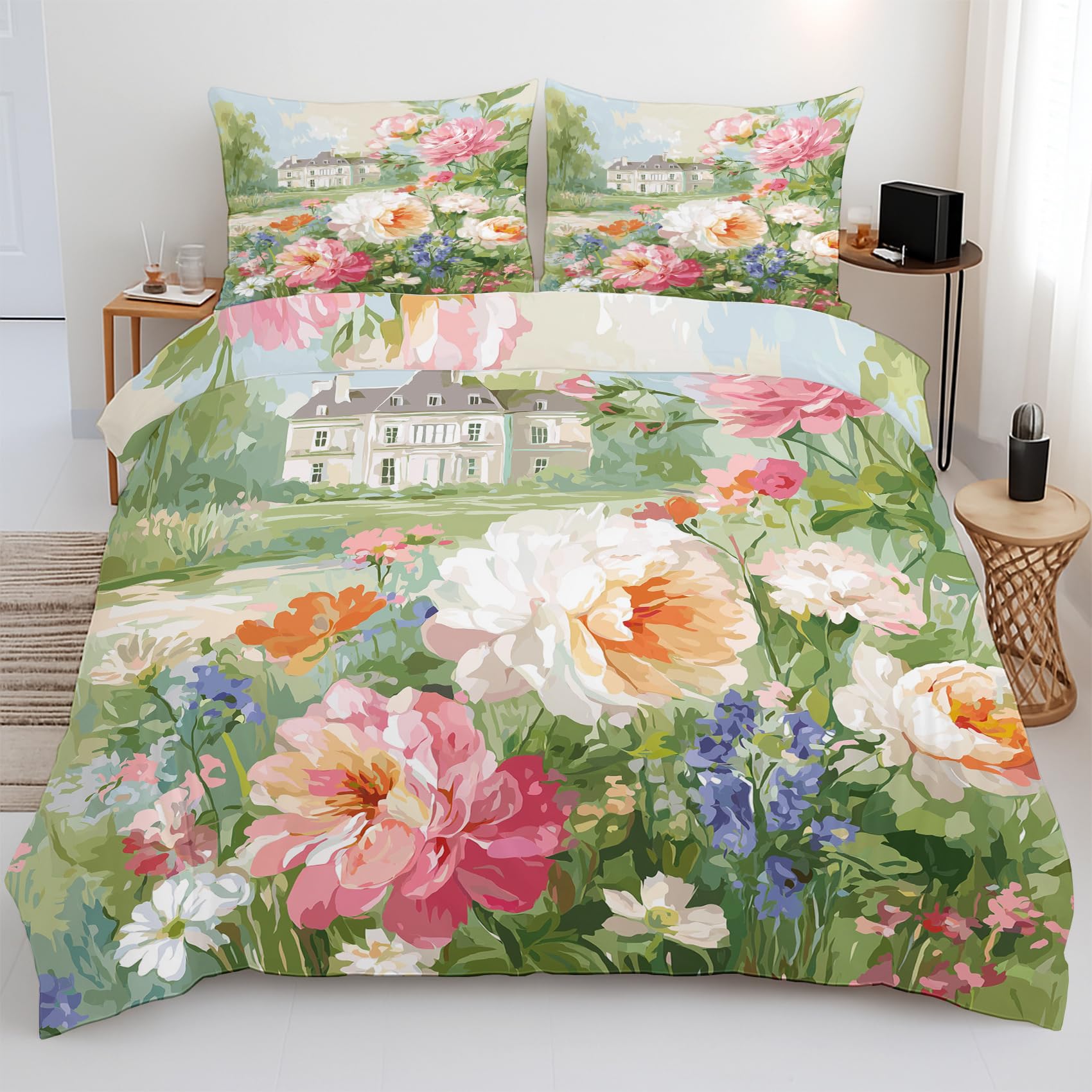 Housse de couette 200x200 finie la couette qui glisse grâce au zip