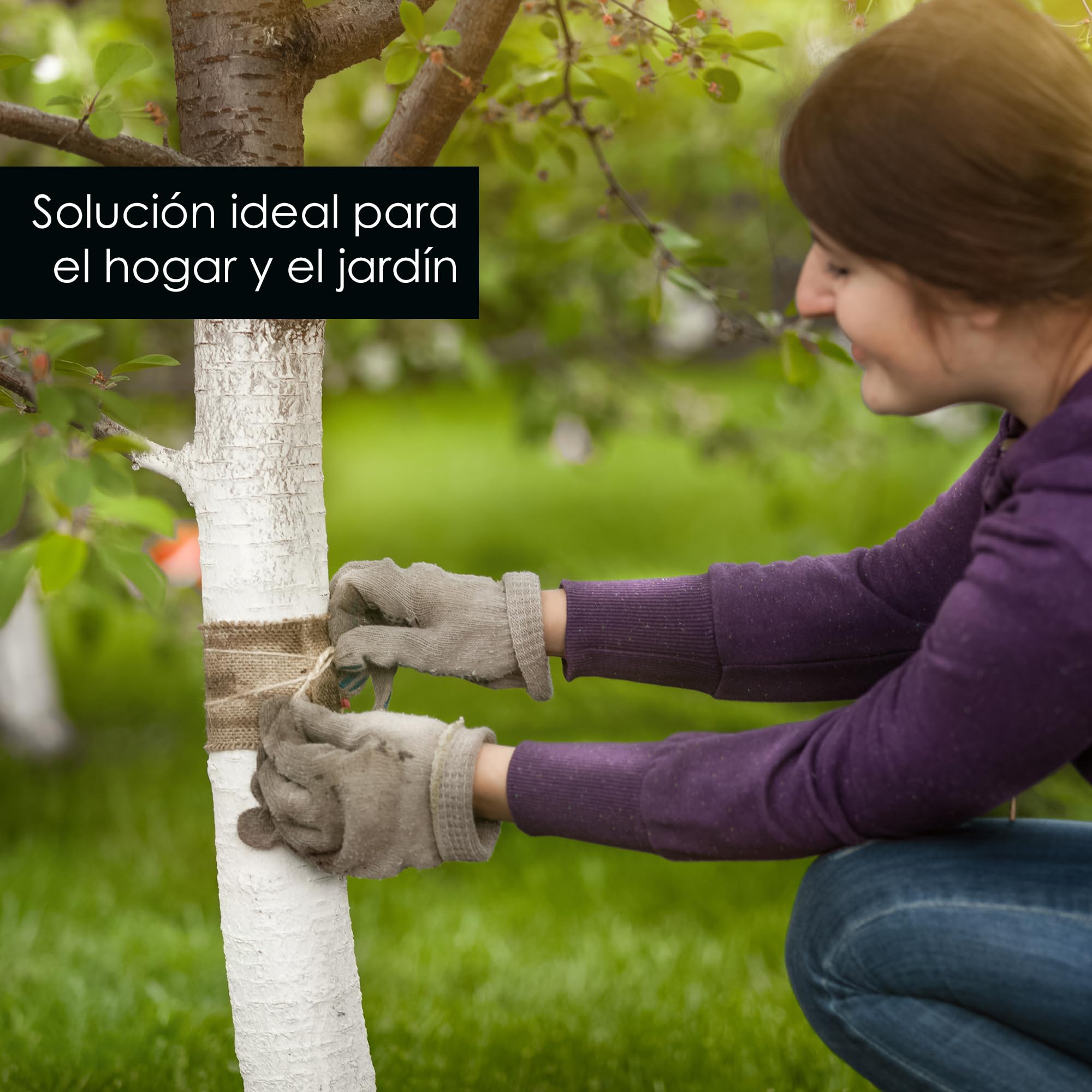 OfficeTree Cuerda Manualidades 100 m - Cuerda de Yute 1 Rollo - Producto Natural de para el Hogar, Jardinería, Artesanía y Decoración
