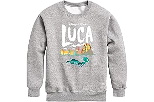 Luca Coastal Sea Monster Toddler and Youth Crewneck Fleece Sweatshirt