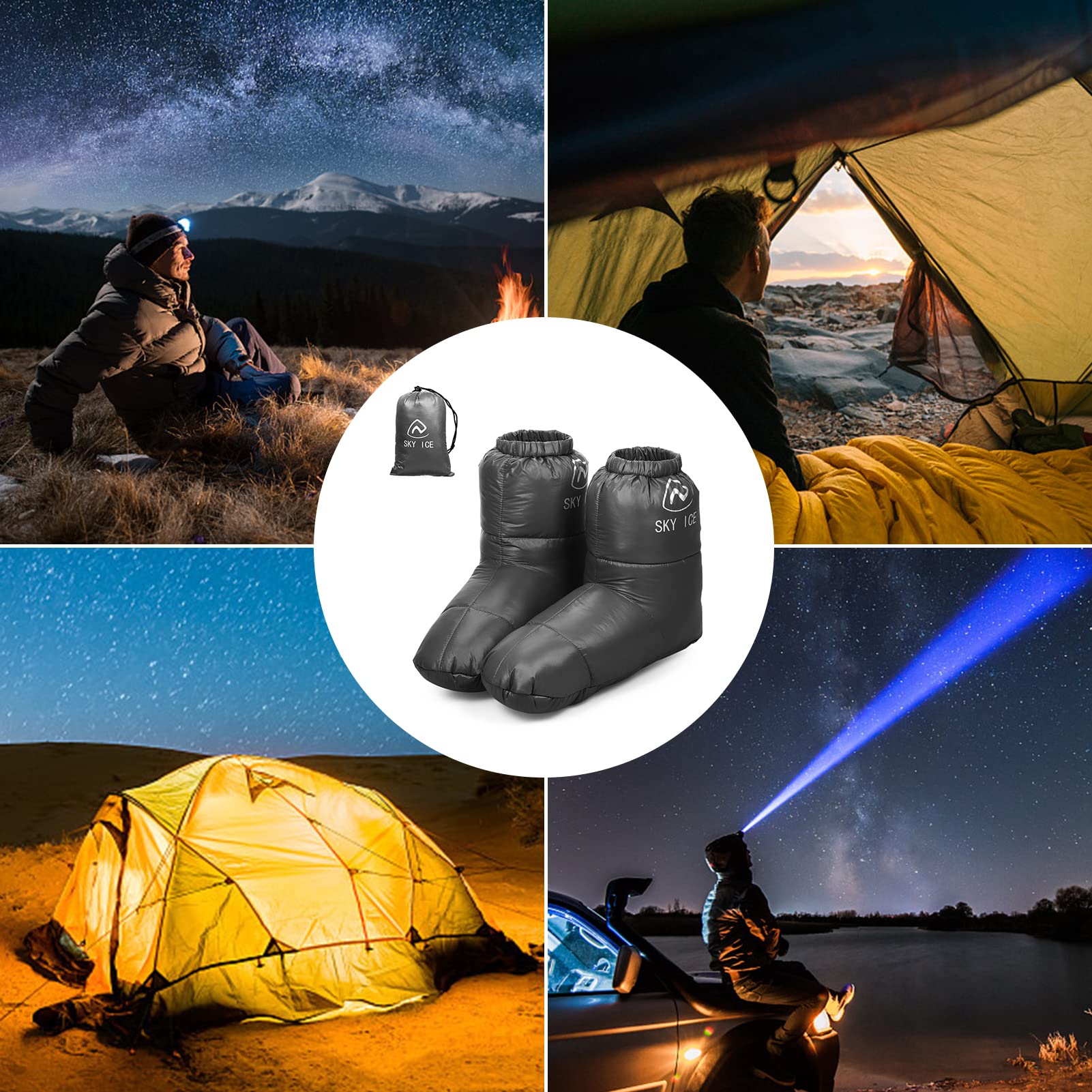 Inverno Caldo Anatra Piuma Pantofole Stivali Casa Campeggio Scarpe Calzature per Uomo Donna