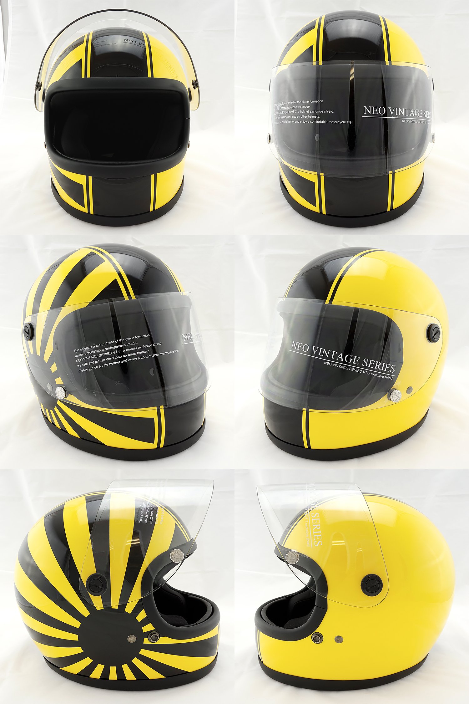 Amazon.co.jp: NEO VINTAGE レトロ族ヘルタイプ フルフェイス SG規格品