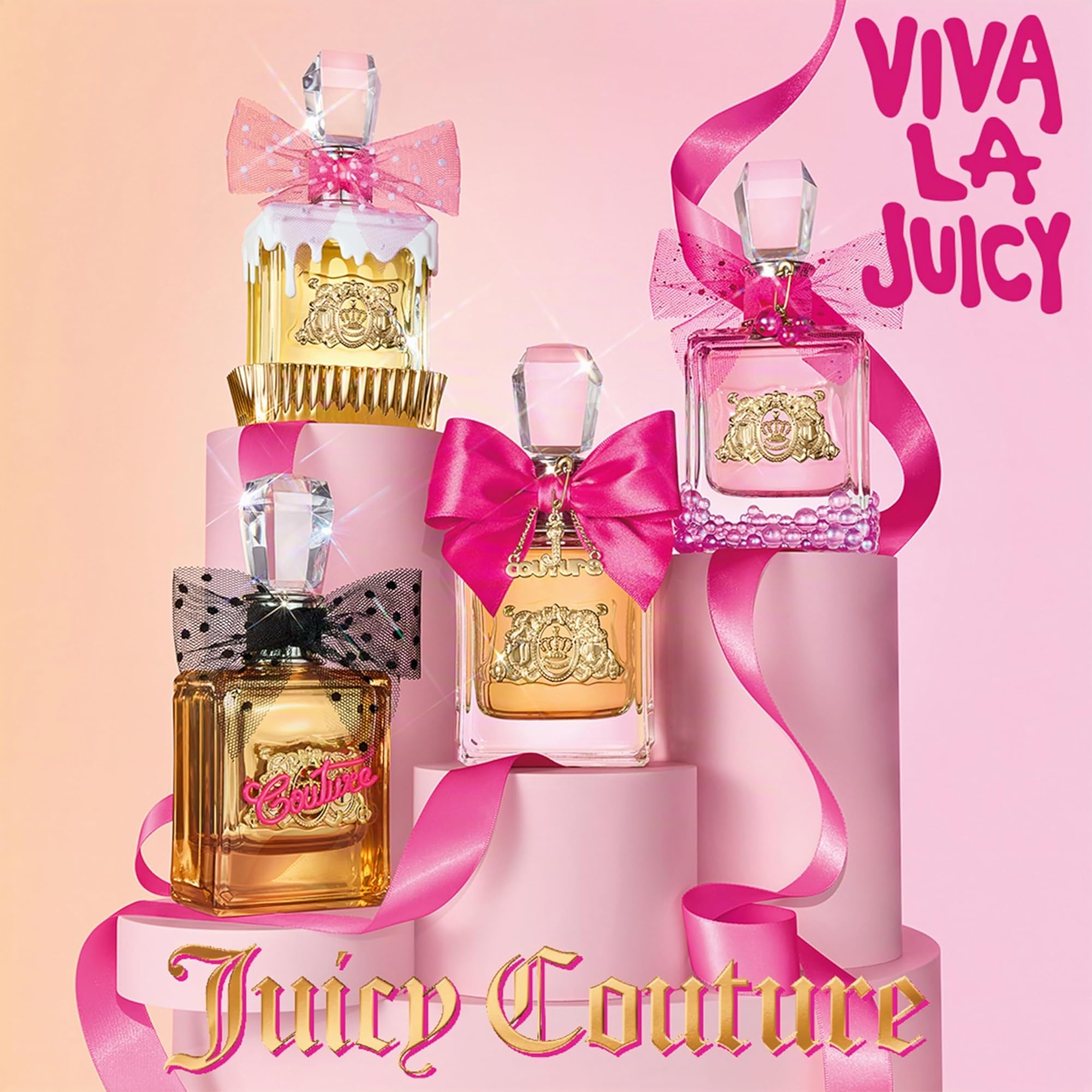 Juicy Couture - Viva La Juicy Le Bubbly Eau de Parfum für Damen, fruchtiger Gourmand-Amberduft, Champagner-inspirierter Beeren-Akkord, Gardenie & goldener Amber, prickelndes & delikates, 100ml