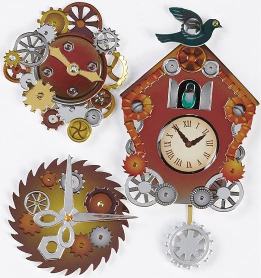 Jolee's Boutique Steampunk Coo Coo Clocks Dimensional Stickers