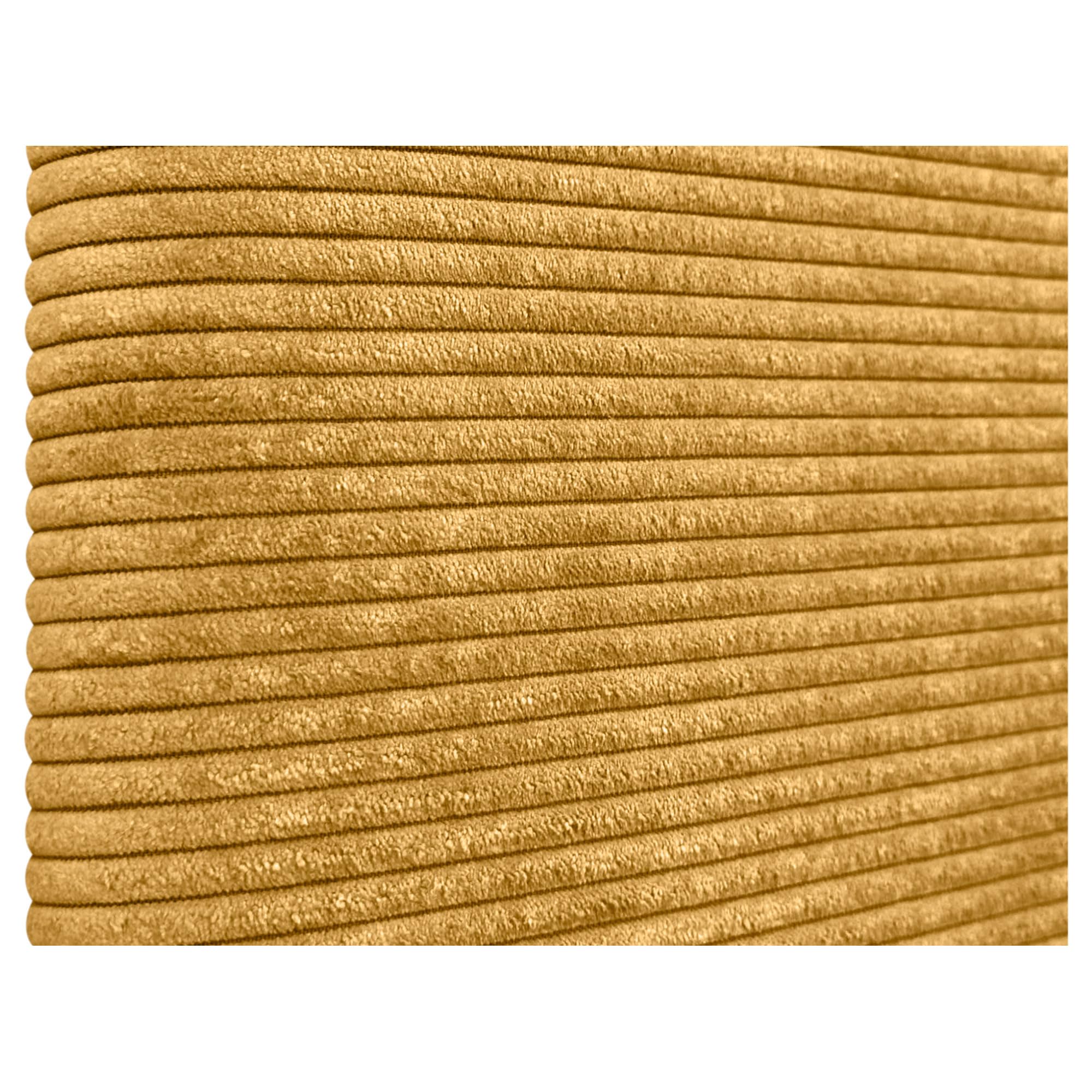 DHOME Tête de Lit en Velours Côtelé Uni avec Pieds, Haute Gamme Moderne, Tête de Lit Capitonnée, Lit de Luxe, Chambre, Rembourrée (Moutarde, 145cm)