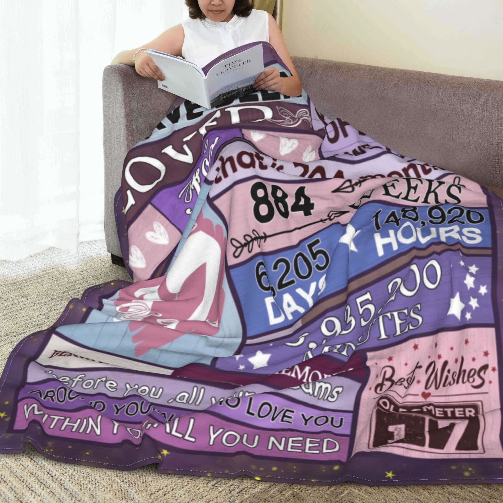 17th Birthday Throw Blanket – 50x60 Inch Flannel Fleece, HD Printed, Perfect Teen Gift - View #11