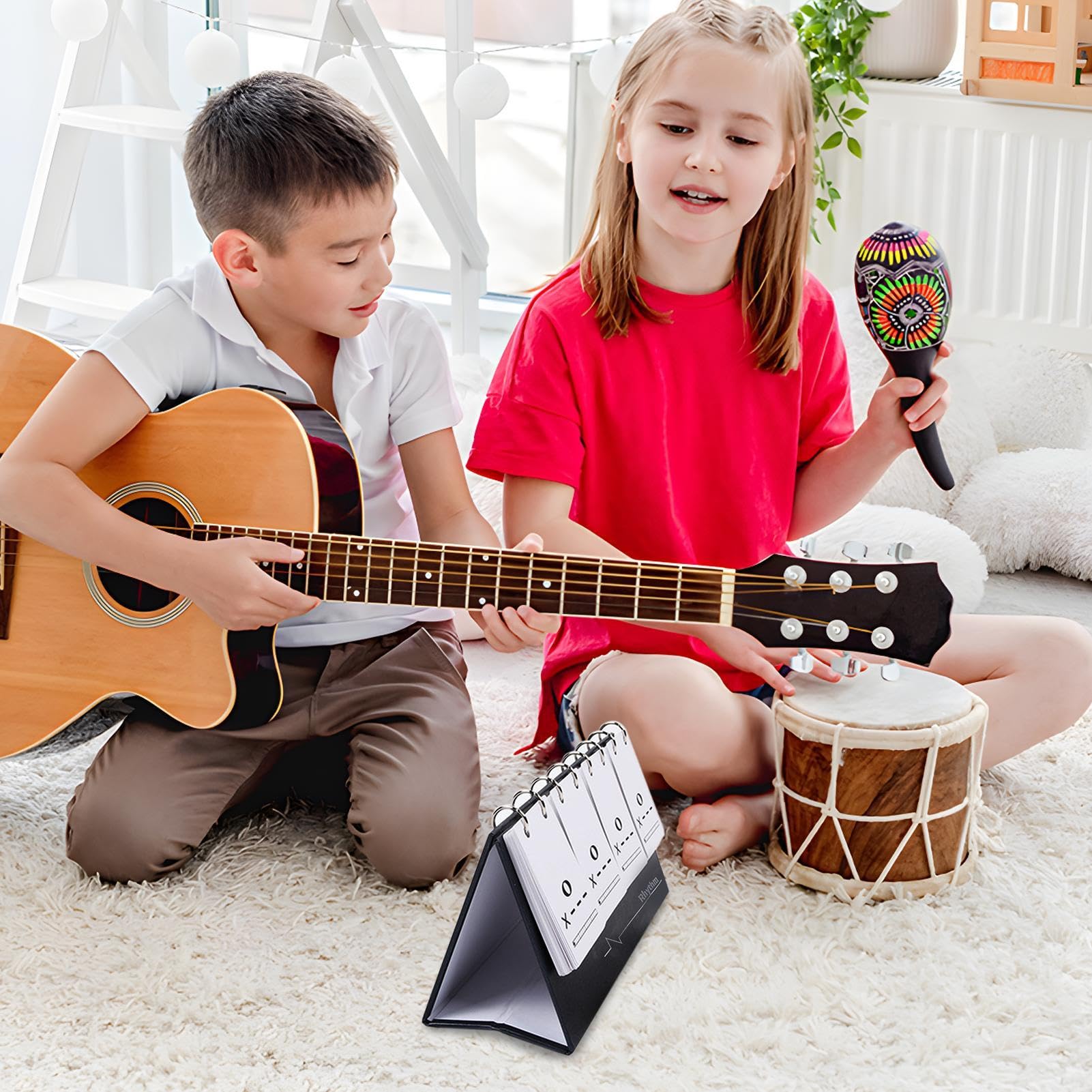 Tarjetas flash de notas musicales, tarjeta de entrenamiento de notas, tarjetas de ritmo flash, decoración de escritorio, accesorios de enseñanza de música, tarjeta de aprendizaje de notación musical