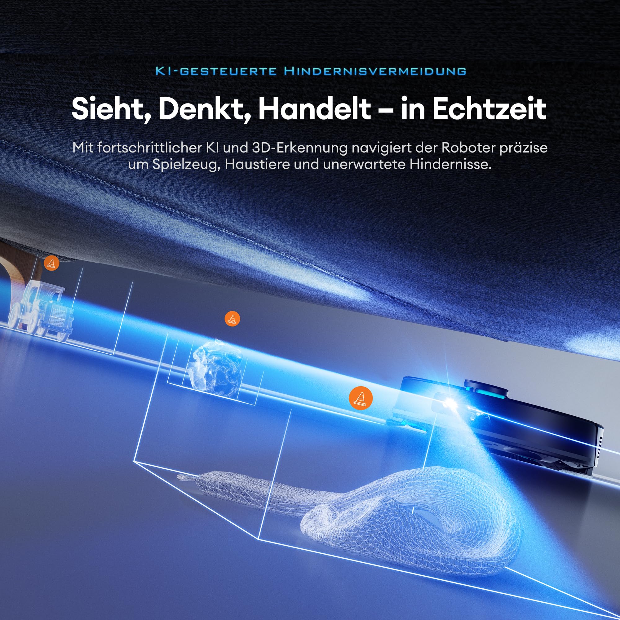 Ultenic Saugroboter mit Wischfunktion, 10000Pa 200Min Staubsauger Roboter mit Absaugstation 3,5L, LiDAR Navigation, 4-in-1 Saug und Wischroboter für Teppich Tierhaare Böden, APP Steuerung