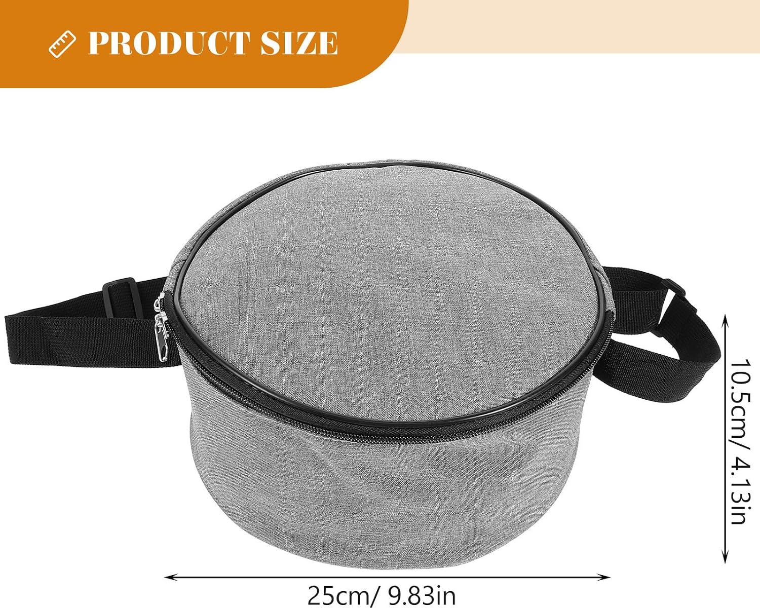 Disc Golf Bag Waterproof Lightweight Shoulder Bag Multi-functional Storage Outdoor Training Fly Disc for Beginners Gray