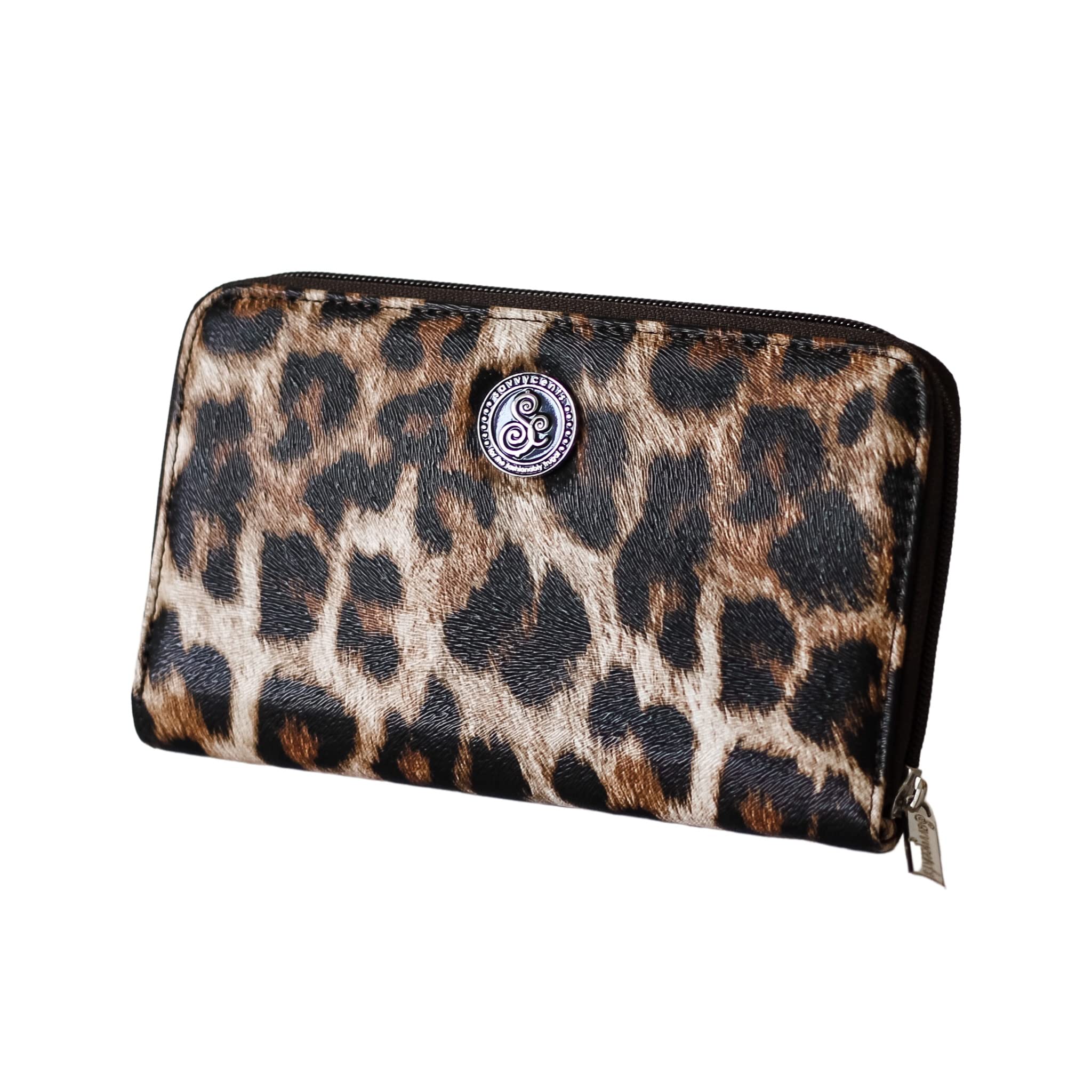 Savvycents Cash Budgeting Wallet (Cheetah), Zip Around, Accordion File System, Wristlet Strap, Women's Wallet