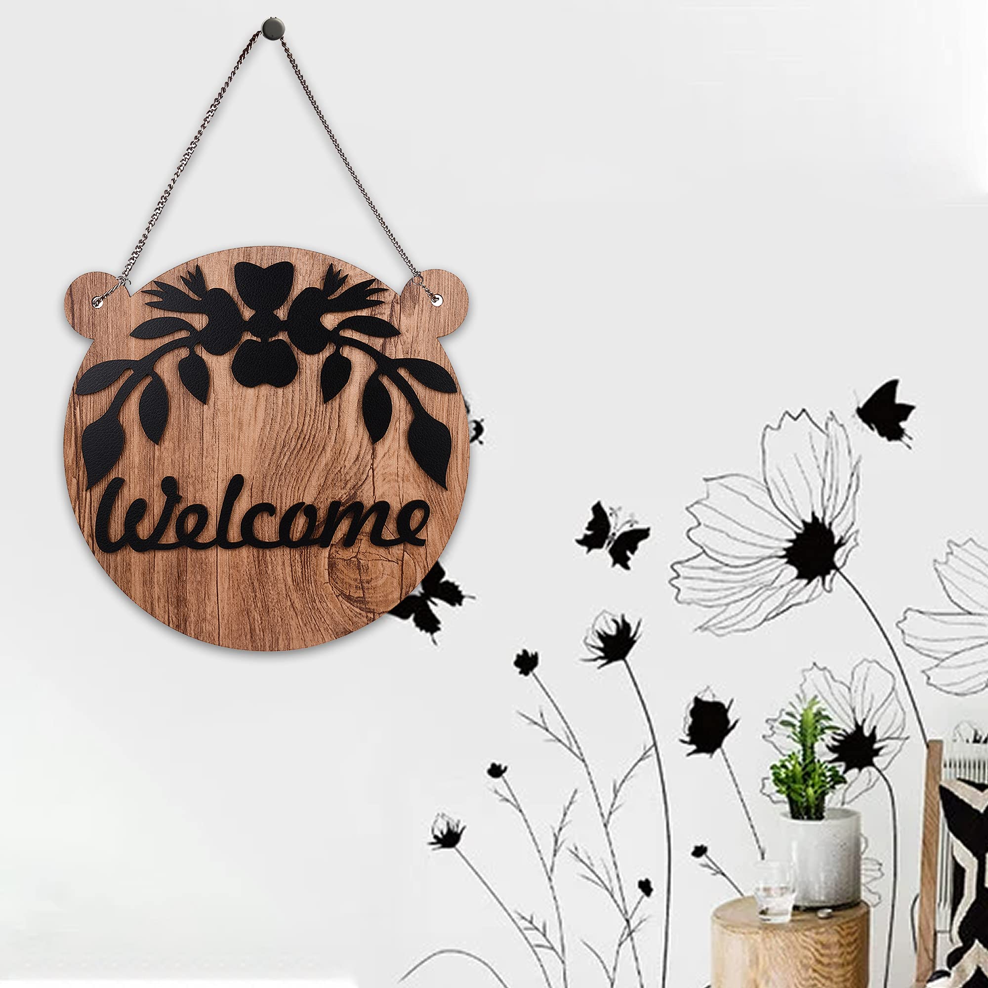 Sehaz Artworks Home Decor Items | Wall Hangings | Wall Decoration Items for Living Room | Entrance Decoration for Home - Welcome - Image 6 thumbnail