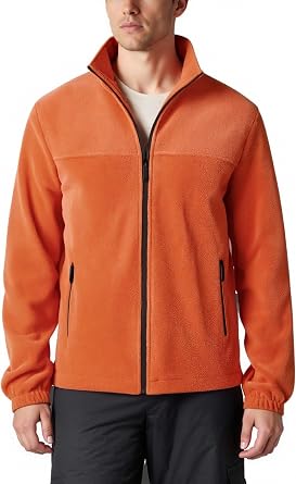 Mens Polar Fleece Jacket Full Zip Thick Winter Jackets for Men Soft Warm Outwear with Zipper Pockets