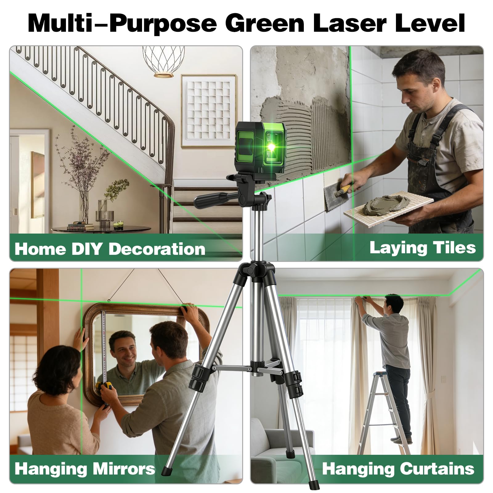 Vniissok Laser Level - 360° Self Leveling Line Laser -7