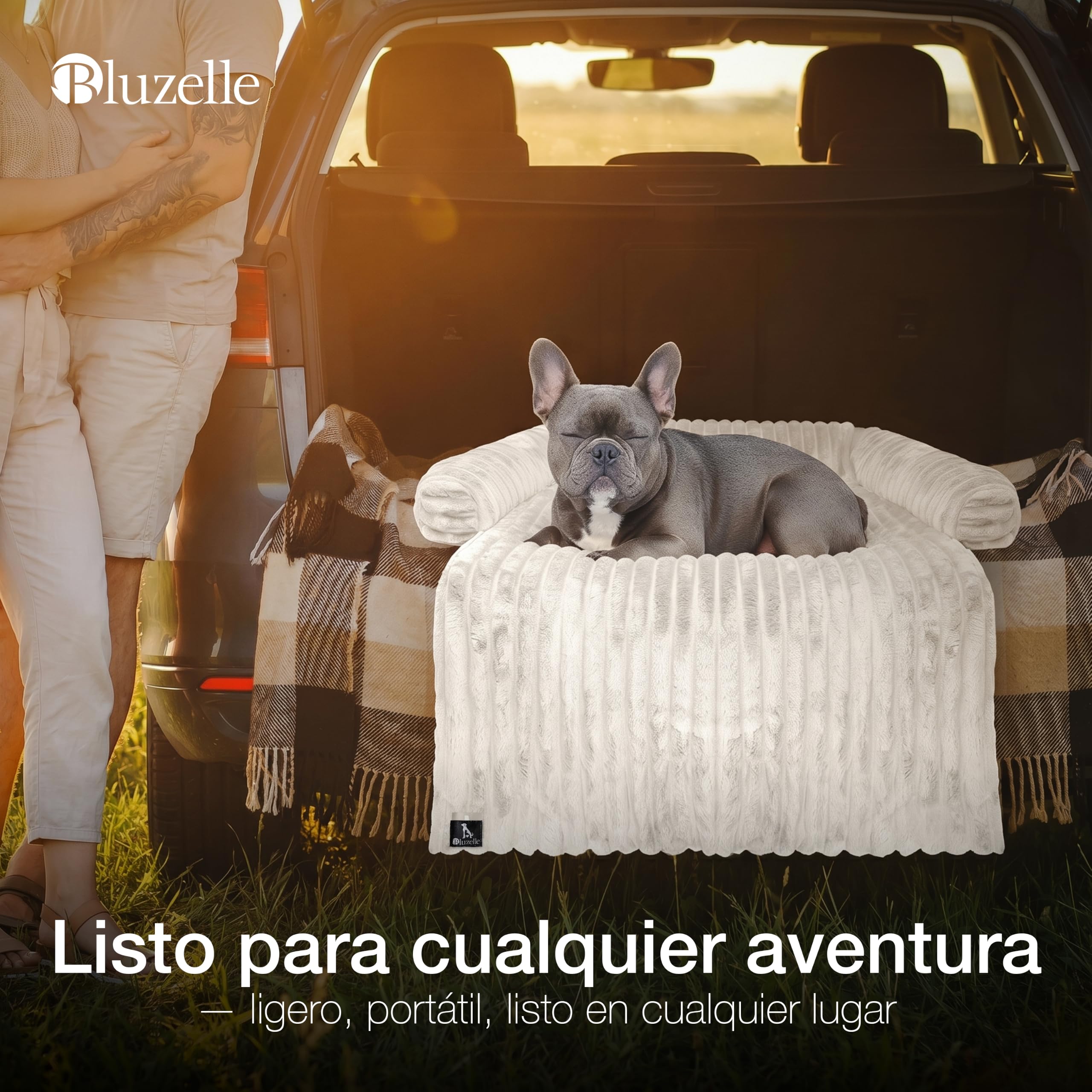 Funda Sofá & Cama Perro para Perros Pequeños y Medianos, Felpa con Aspecto de Pana, Manta Impermeable Lavable Extraíble para Mascotas, Antideslizante, Protector de Muebles, Color:Marfil