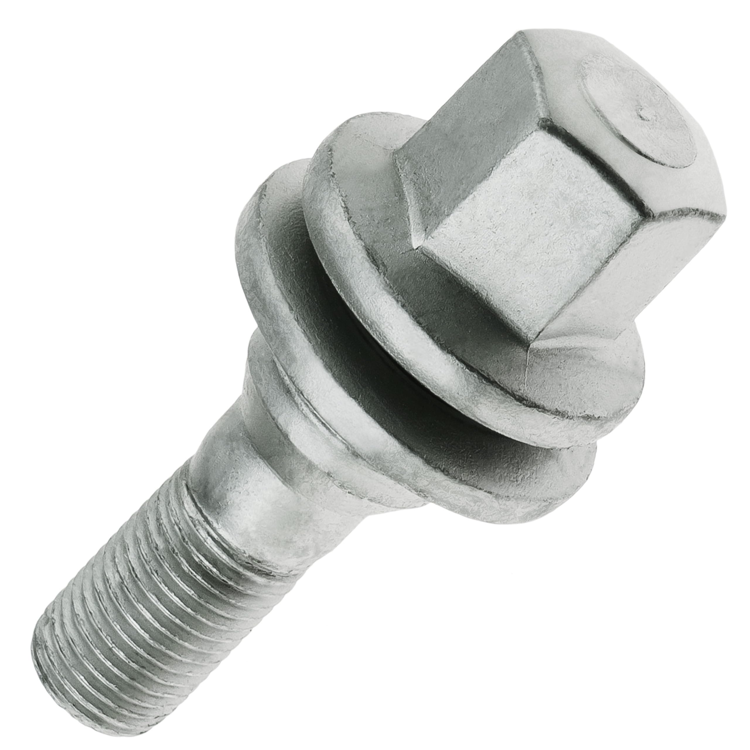 C CARBONADO Wheel Bolts M12 x 1.25 mm 55 mm Conical SW17 for Aluminium Rims, Steel Rims, Pack of 16