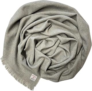 Harris Tweed Pure Wool Duck Egg Blue Luxury Wrap