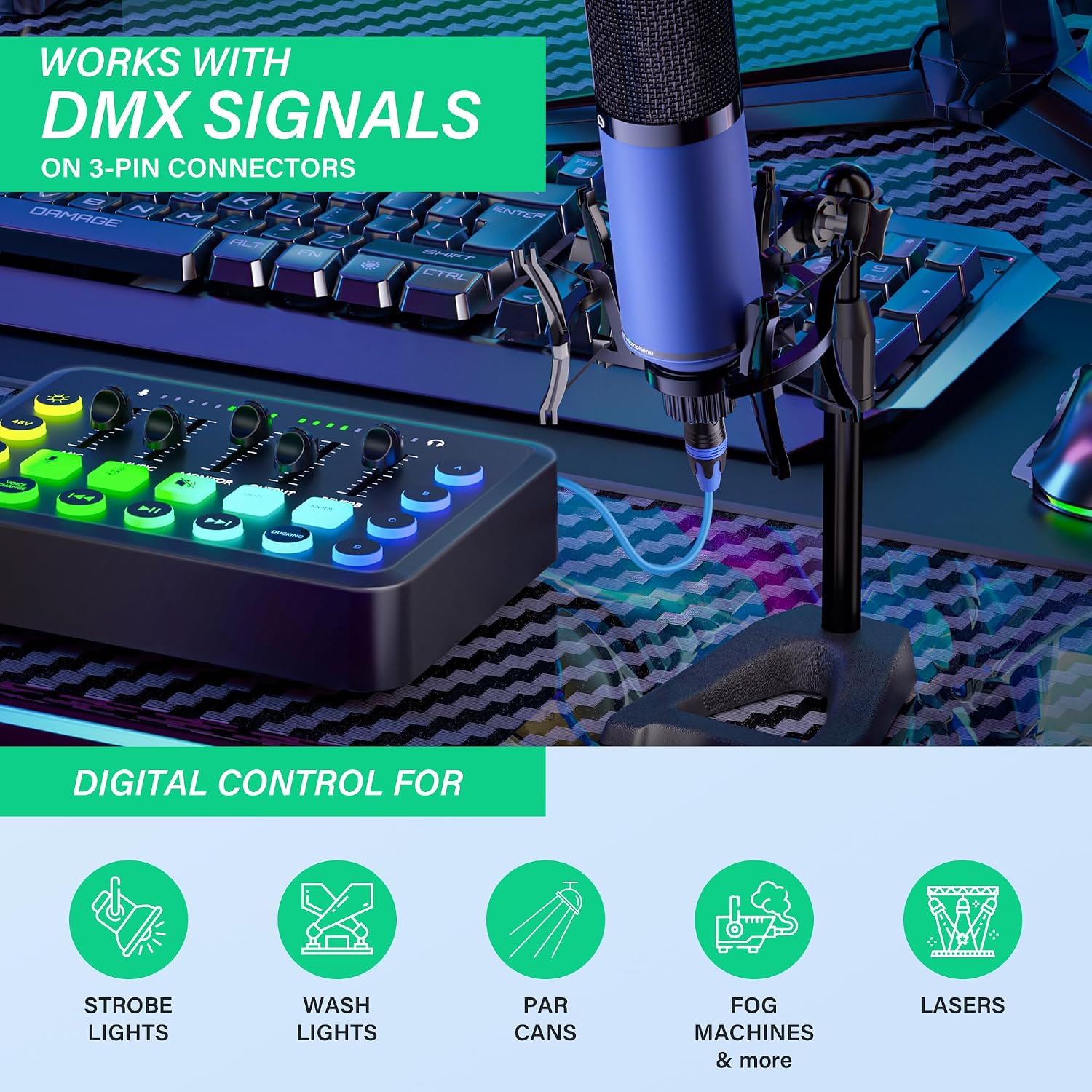 SinLoon 4 Channel 3-Pin XLR Multi Snake DMX 3Pin to EtherCON Cable Snake Box Extender for Stage Lighting, Recording Studio (XLR Male)