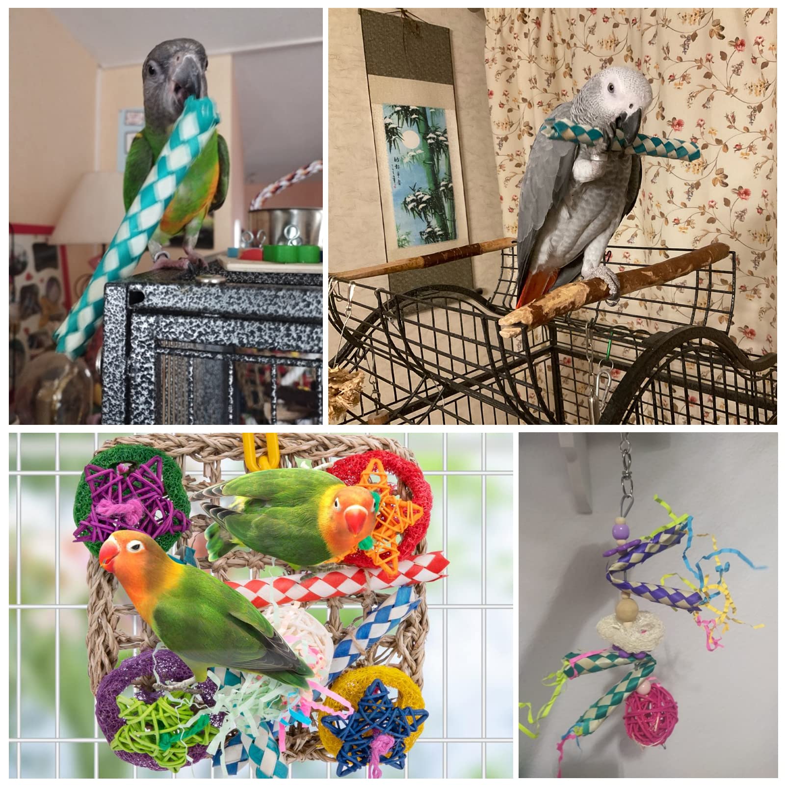 Amazon | 鳥 おもちゃ 指の罠 24点セット インコ おもちゃ 竹製