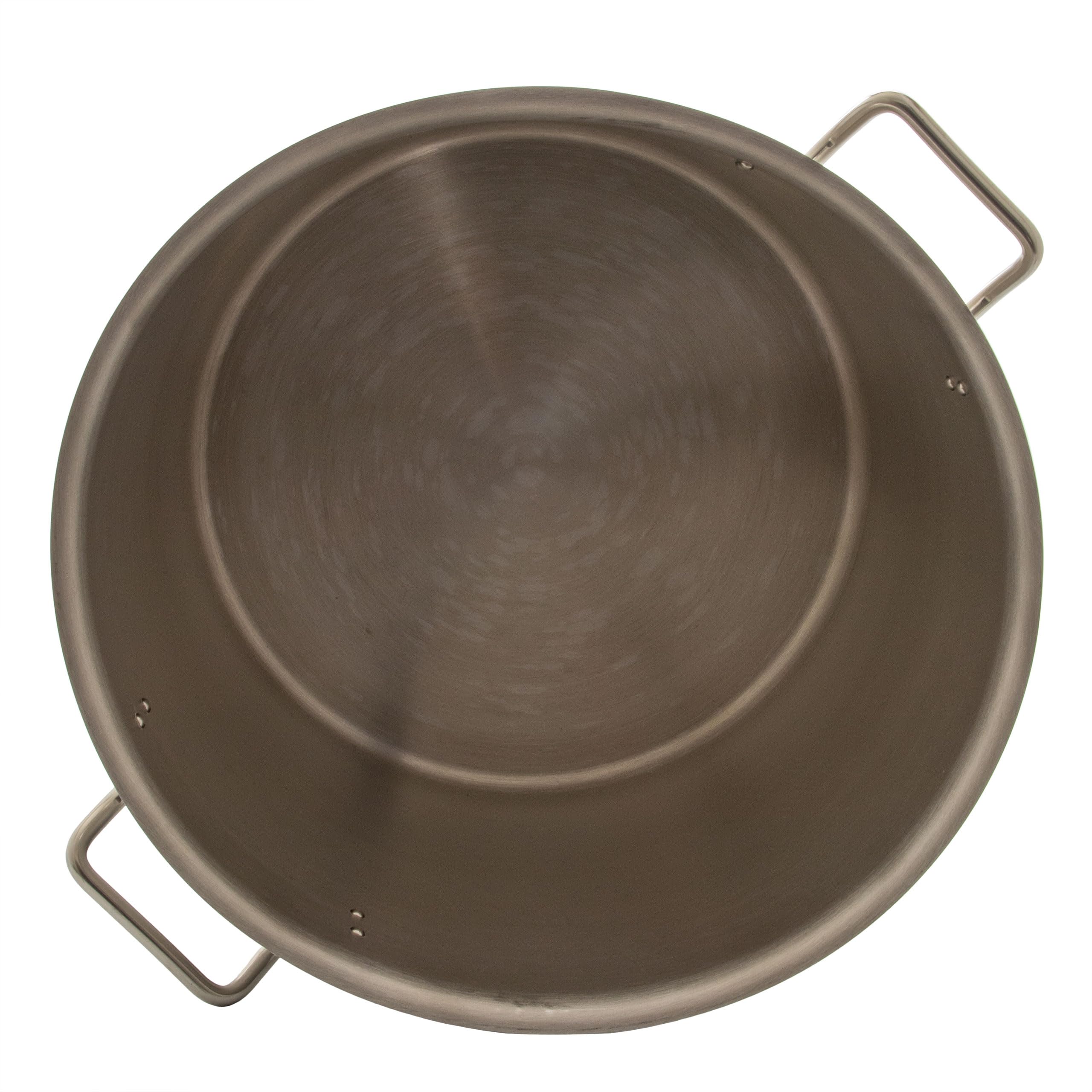 airbrush-city Kochtopf Gastrotopf Topf XXL 50 Liter Edelstahl mit Deckel Großküche Gastronomie