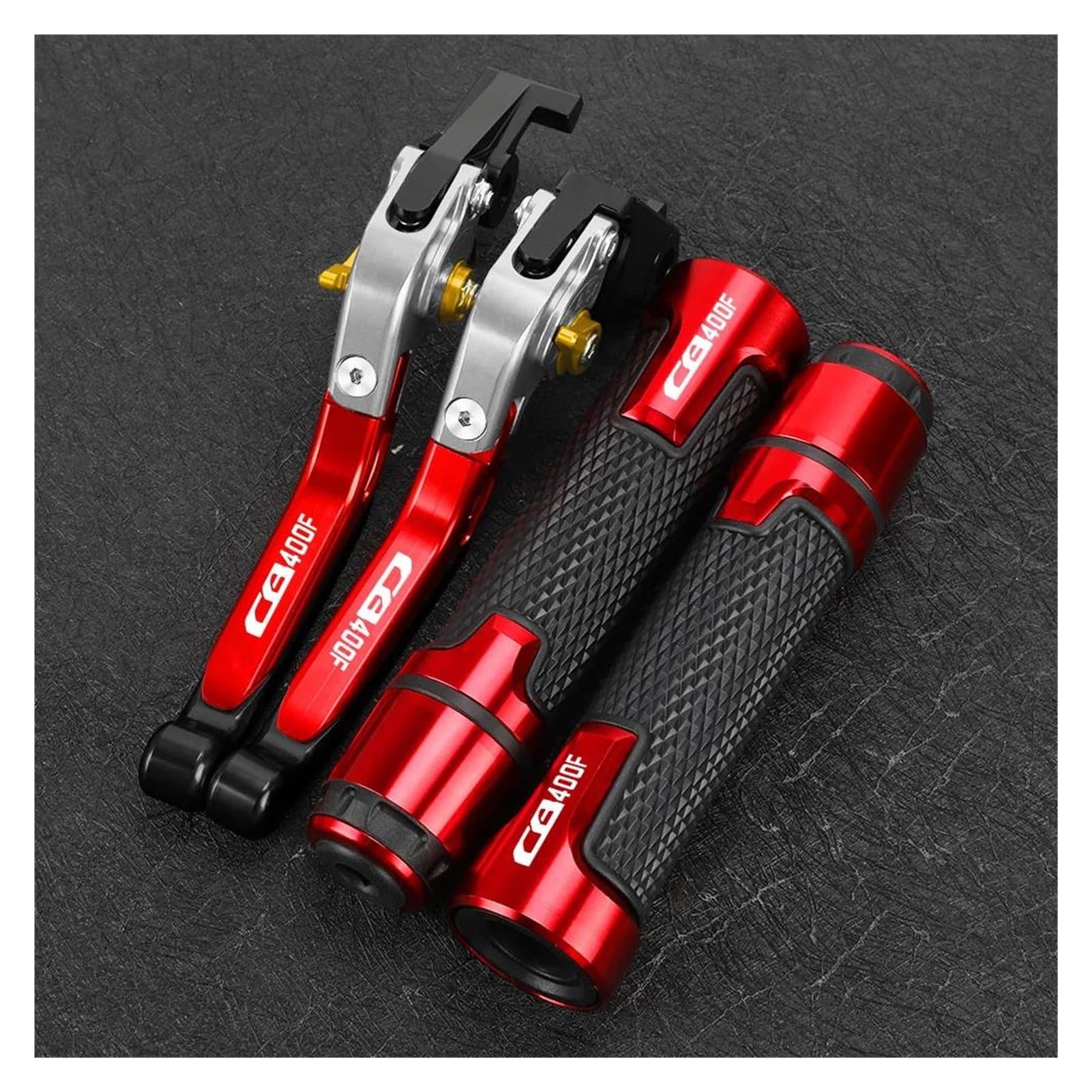 Aobeyo 5 Motorcycle Control Levers Foldable Brake Clutch Levers Handlebar Covers For Cb400f 1989-1991