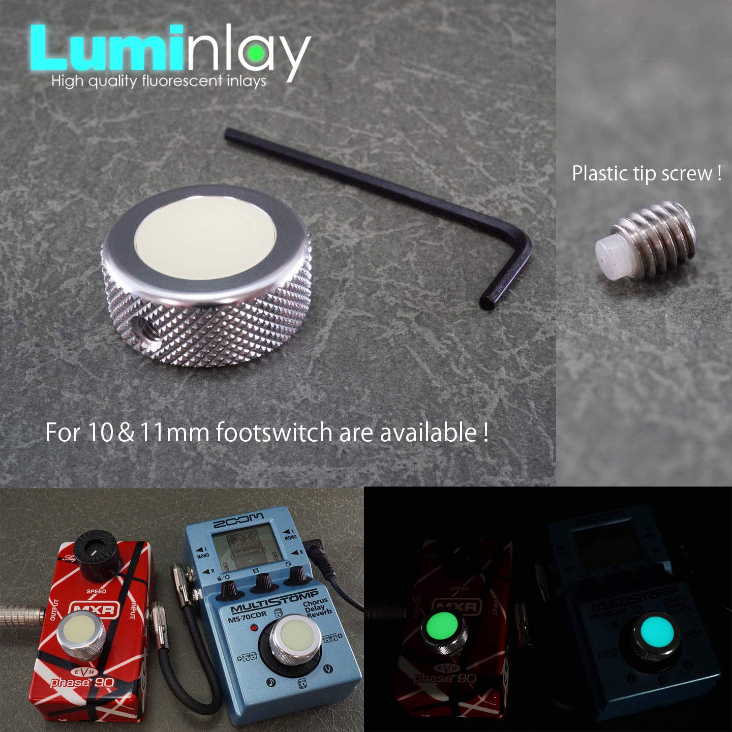 Amazon.co.jp: Luminlay 高輝度蓄光フットスイッチカバー 1個 (穴径