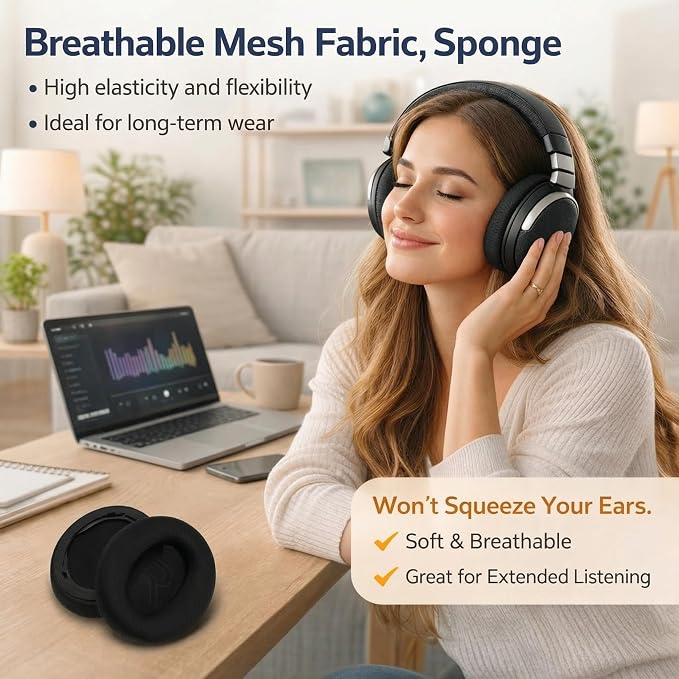 Almohadillas para Auriculares de Tela y Espuma Viscoelástica miniatura 4