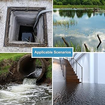 TONGCHANT 110V 1HP 5220GPH Cast Iron Submersible Sewage