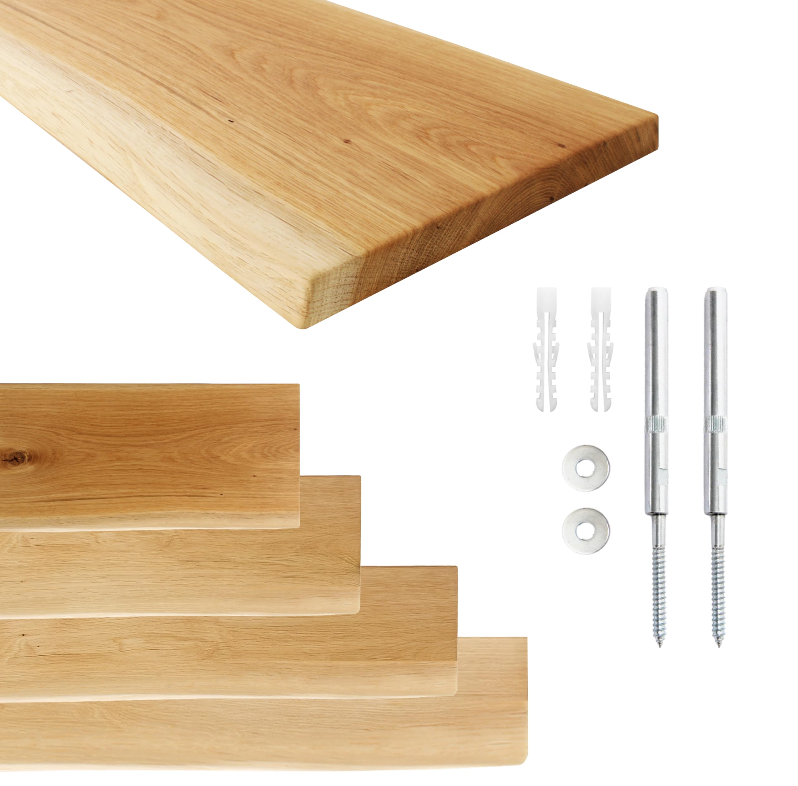 Natural Goods Berlin 1 x zwevend rek LIVE Edge, wandplank, wandplank Natural Goods Berlin 1 x zwevend rek LIVE Edge, wandplank, wandplank