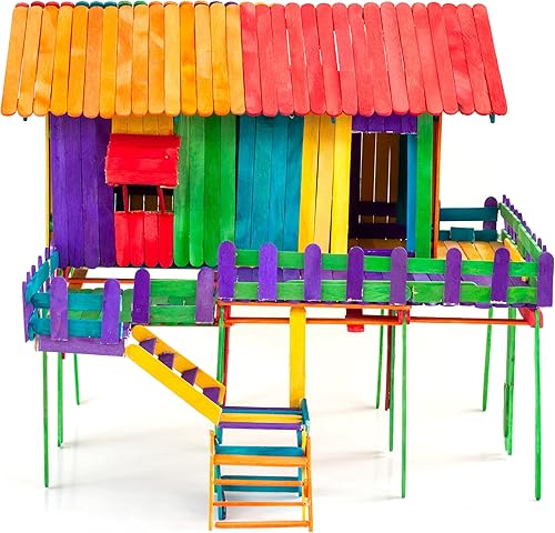 Vista 42 de Mr. Pen - Palitos de paletas de colores, palitos de madera de colores arcoíris para manualidades, paquete de 200, 4.5 pulgadas, suministros