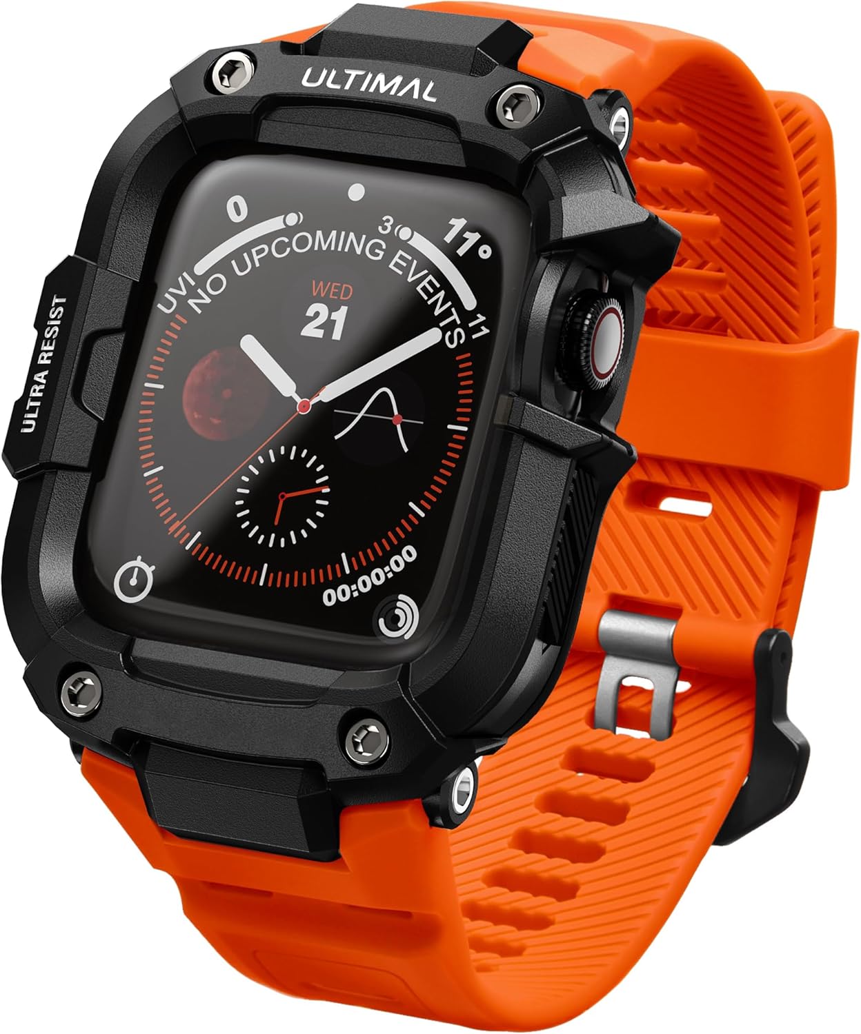 ULTIMAL Rugged Case with Band for Apple Watch 44mm,for Apple Watch Series SE/SE 2nd Generation/6/5/4