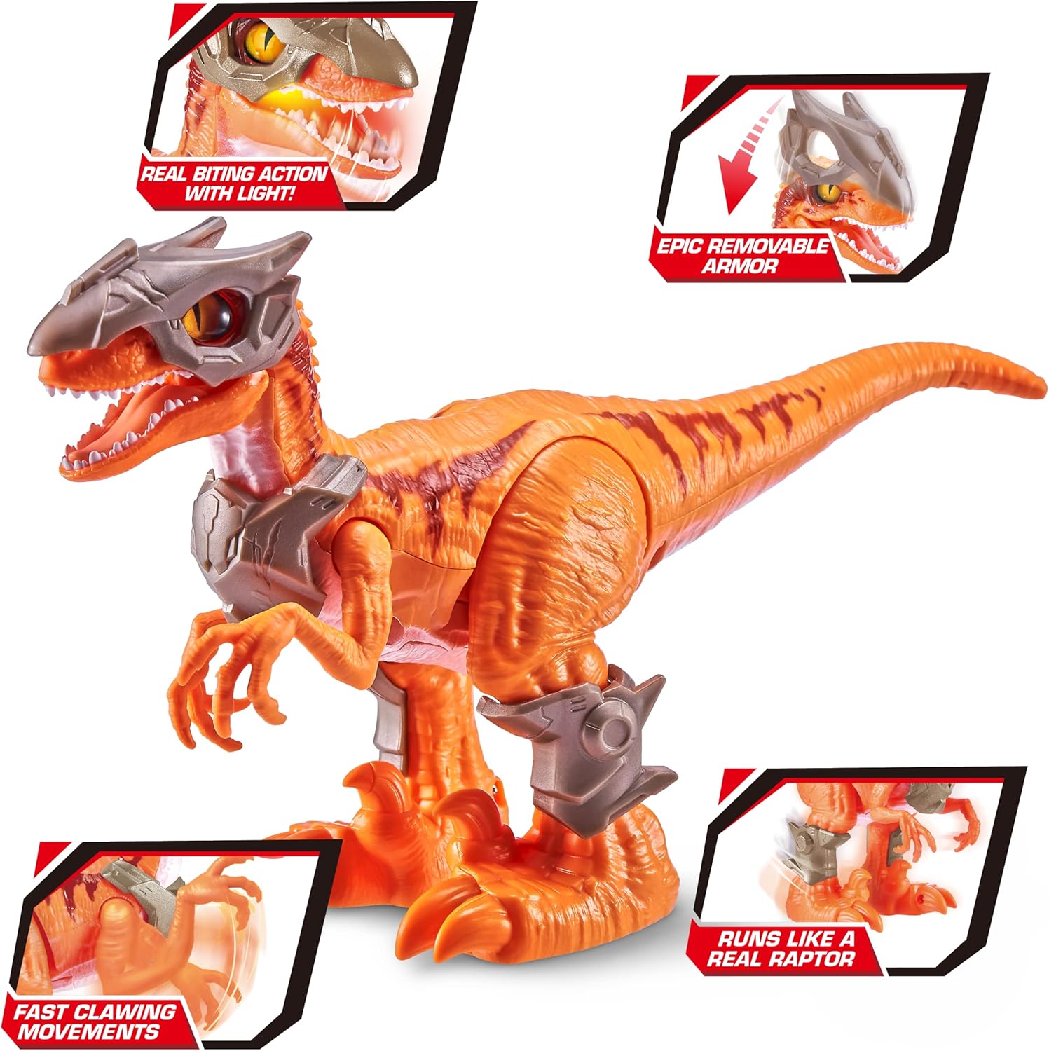 ZURU ITALY SRL- Dino Wars S1 Raptor 7133 Zuru Robots, Multicoloured