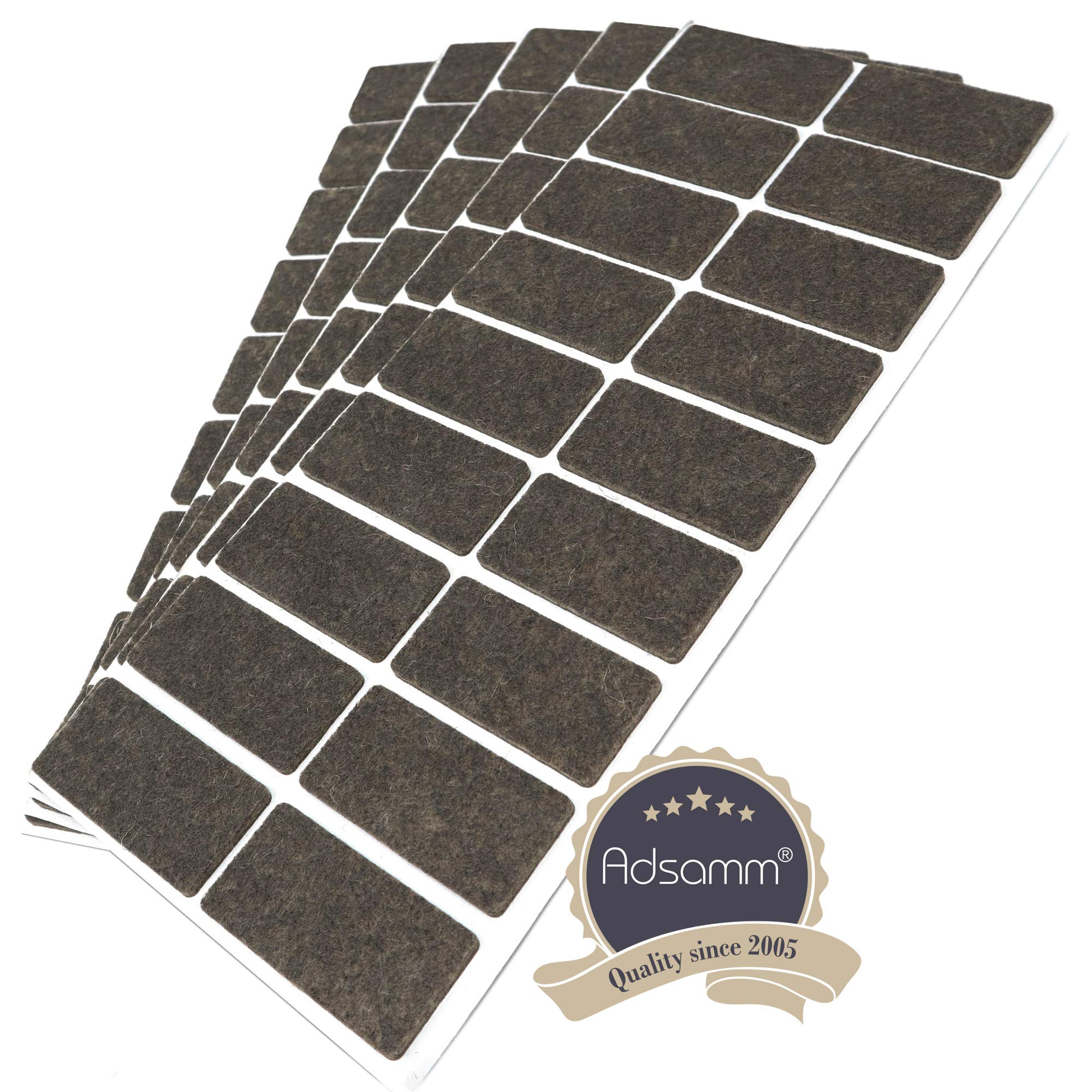 Feltrini Autoadesivi Adsamm - 63 Pezzi, Ø30mm, Grigio, Per Mobili E Protezione Pavimenti - Foto 2